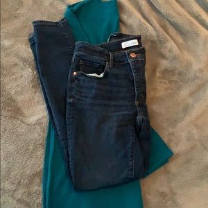 Loft size 26 curvy skinny jeans